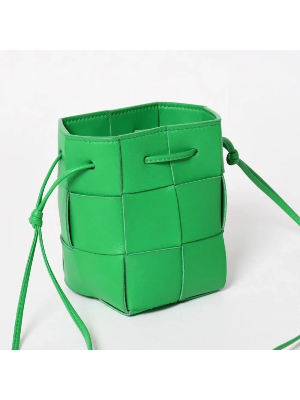Bottega Veneta Mini Cassette Bucket Bag Intrecciato